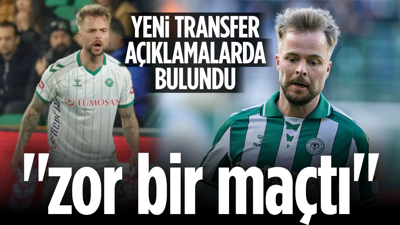 Konyaspor'da yeni transfer Svendsen'den maç sonu açıklaması
