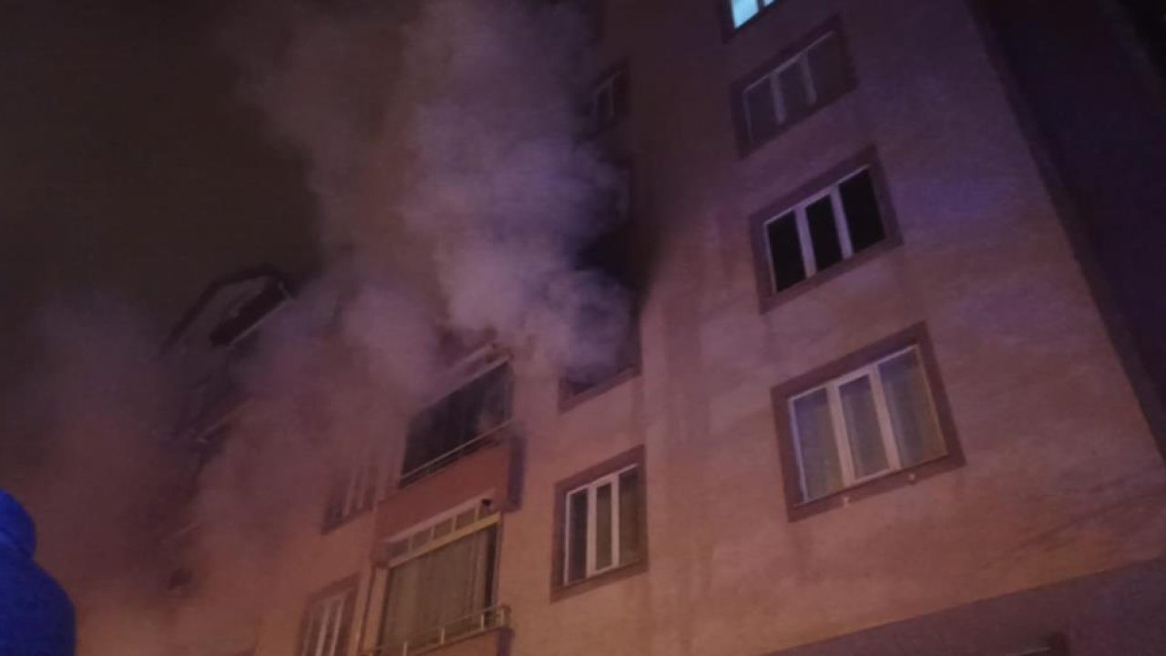 Konya’da 5 katlı apartmanda korkutan yangın! Dumandan etkilenenler var