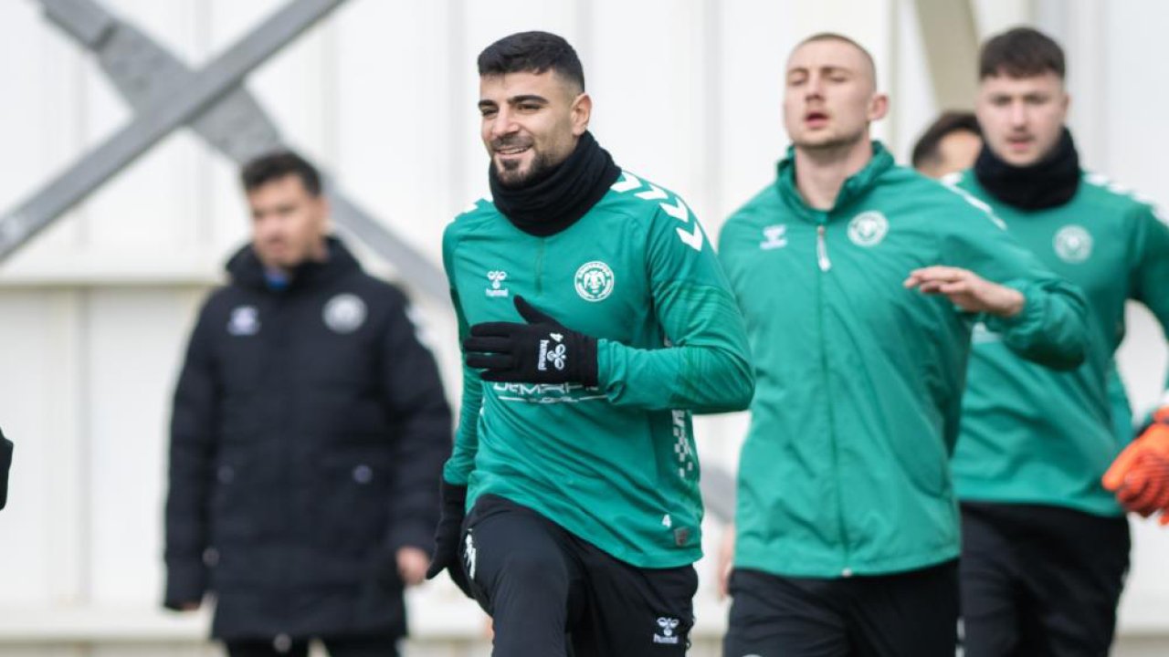 Konyaspor Gaziantep FK maçına hazır! Yeşil-Beyazlılar deplasman öncesi son antrenmanı yaptı