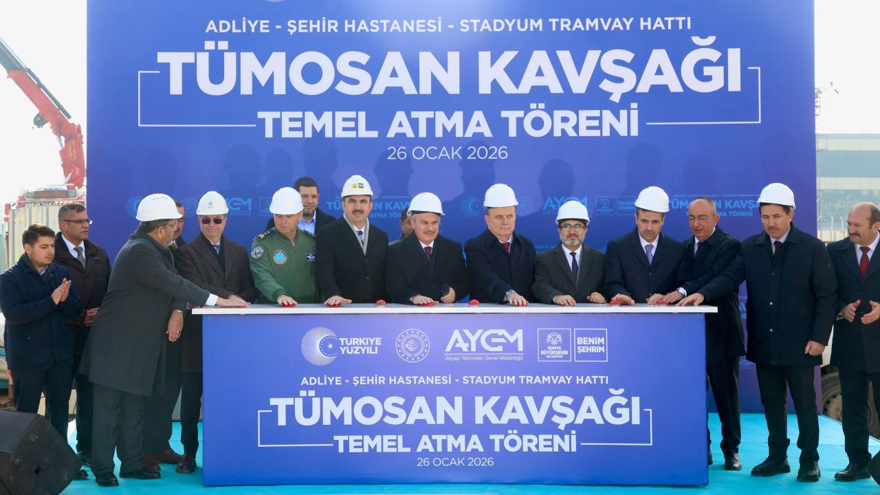 Konya raylı sisteminde dev adım: TÜMOSAN Köprülü Kavşağı’nın temeli atıldı