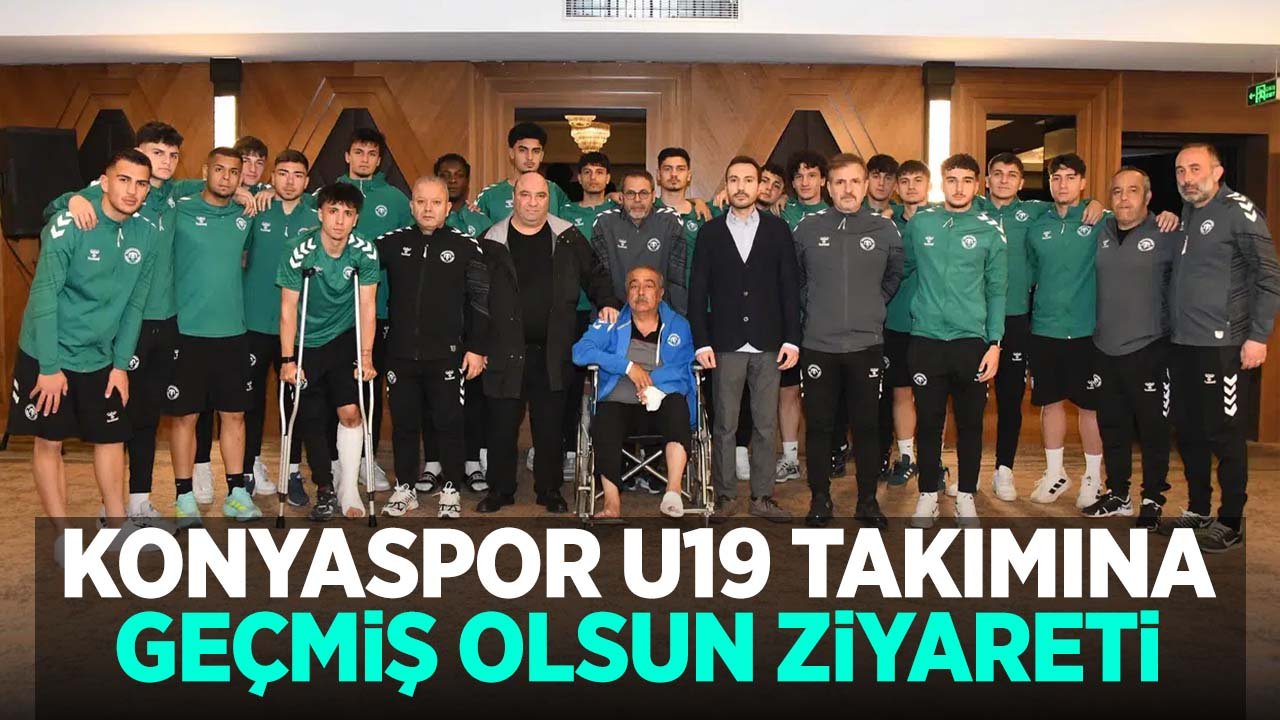 Konyaspor U19 takımına geçmiş olsun ziyareti