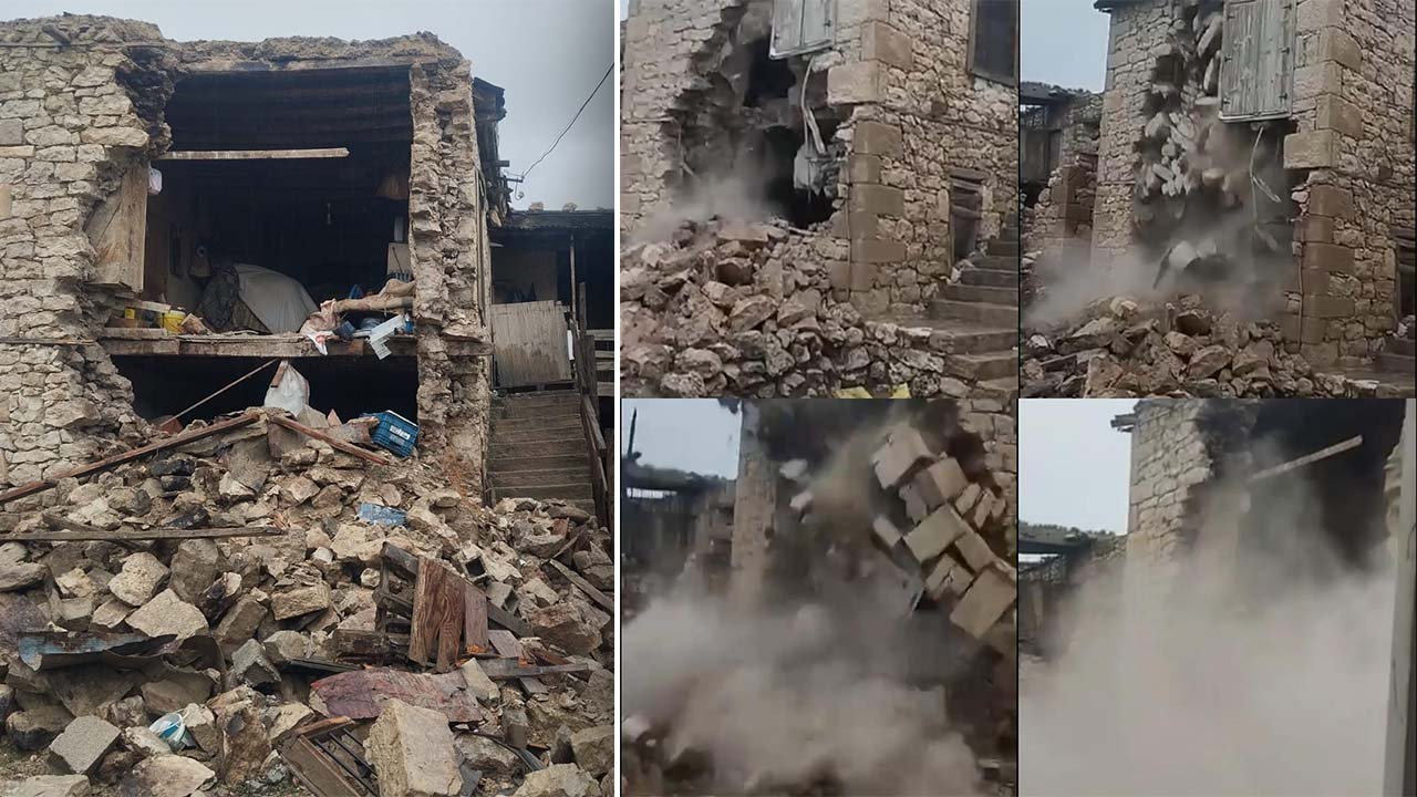 Vefat eden komşusuna ait evi çekerken ev yıkıldı