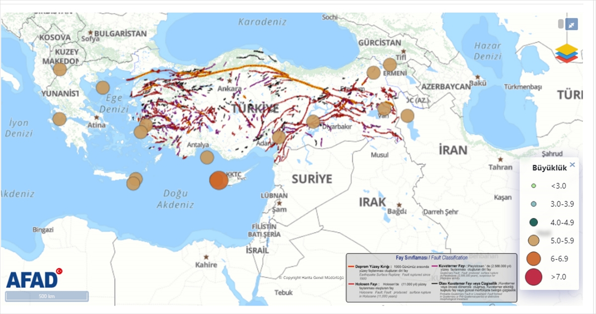 Türkiye’de 10 ayda 17 bin deprem meydana geldi
