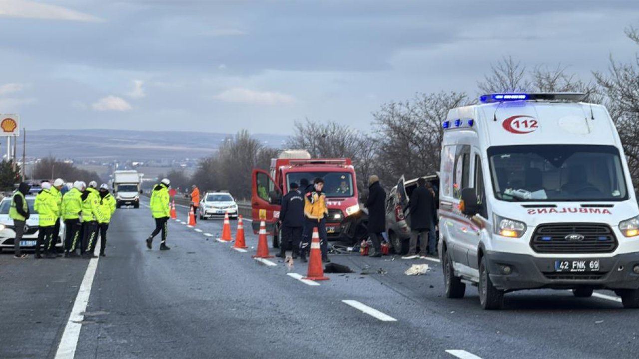 Konya’da feci kaza! Refüje çarpan araç tırla çarpıştı: 1 kişi hayatını kaybetti