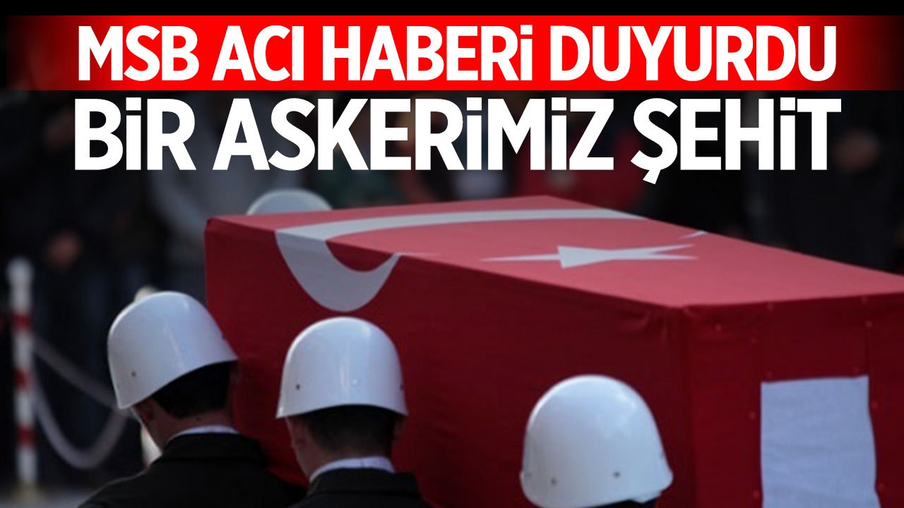 MSB acı haberi duyurdu: Bir askerimiz şehit oldu