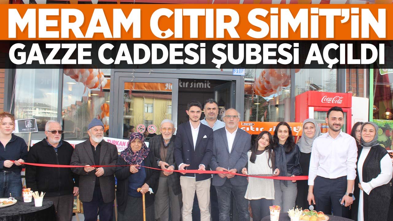 Konya'nın sevilen markası Meram Çıtır Simit, 43. şubesini Gazze Caddesi'nde açtı