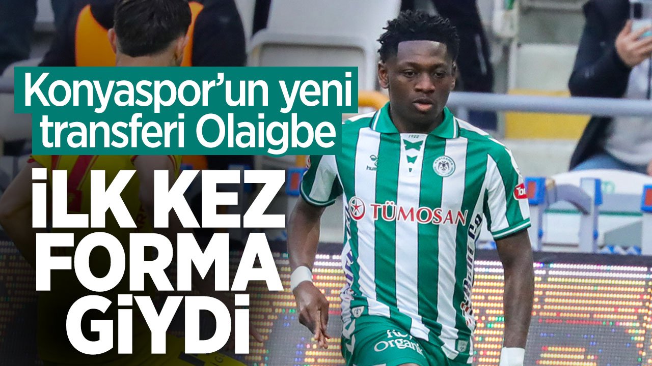 Konyaspor'da yeni transfer Olaigbe'ye taraftardan tam not