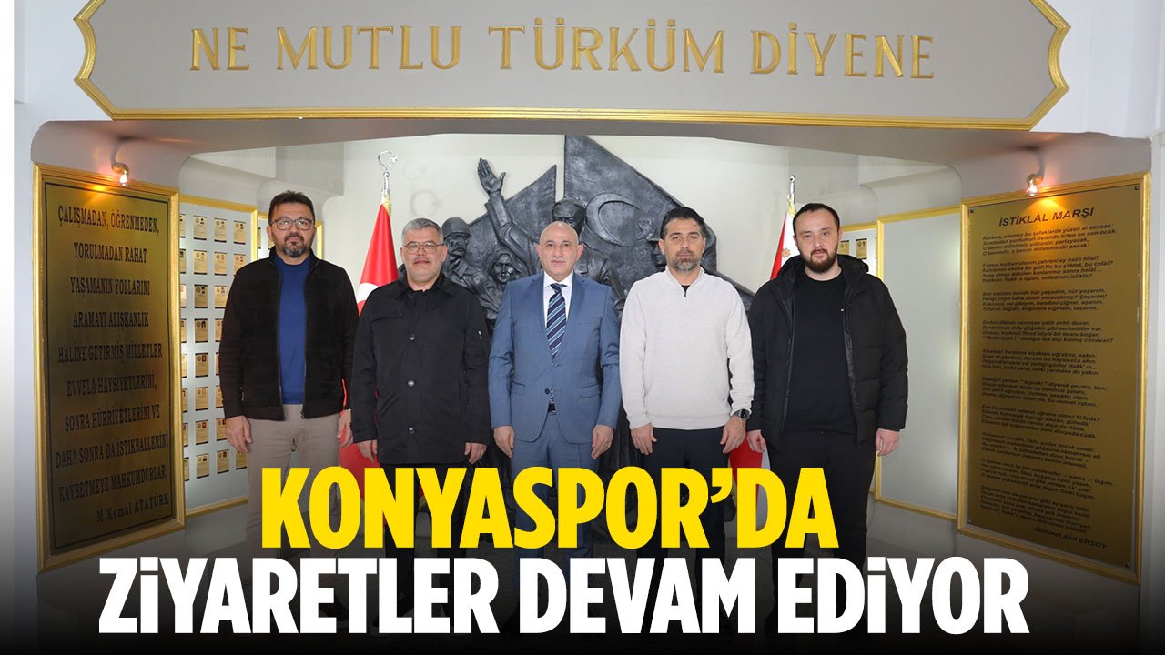 Konyaspor'dan İl Emniyet Müdürü Maksut Yüksek'e ziyaret