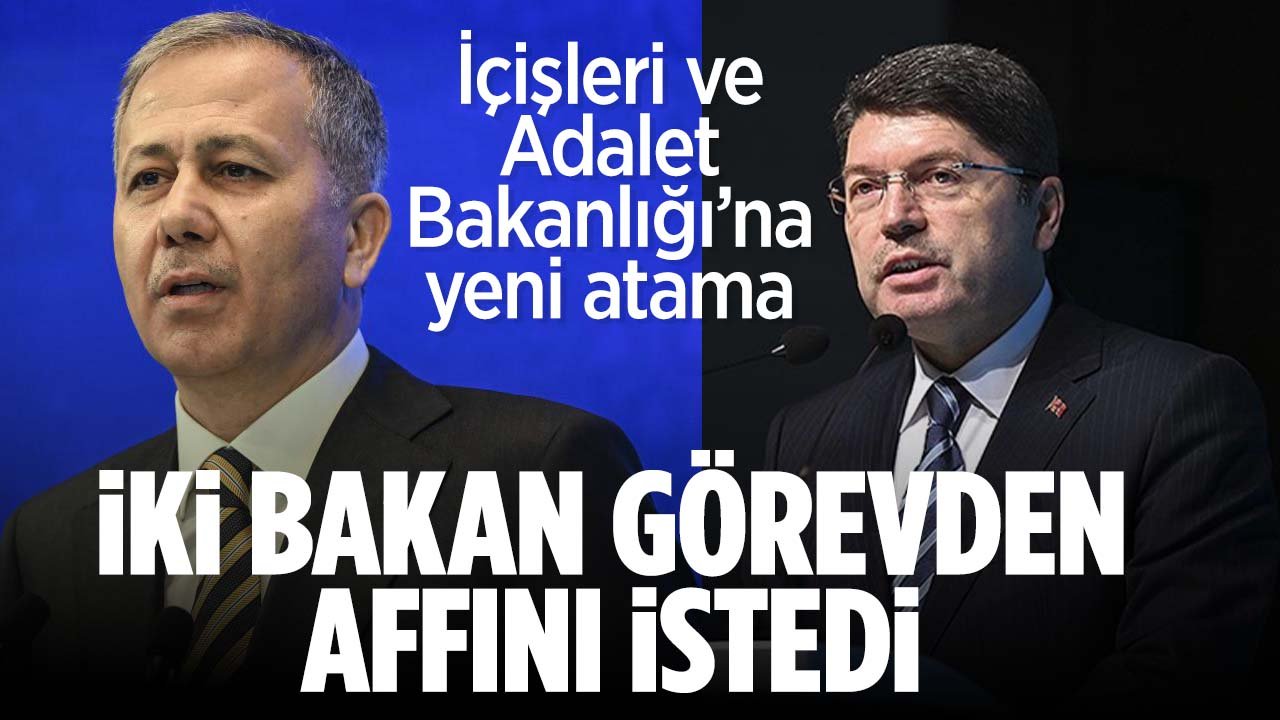 Resmi Gazete'de yayımlandı: İki bakan görevden affını istedi