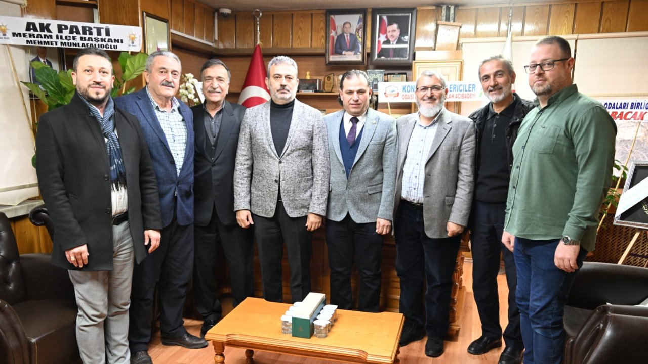 AK Parti Meram’dan Başkan Tezel’e hayırlı olsun ziyareti