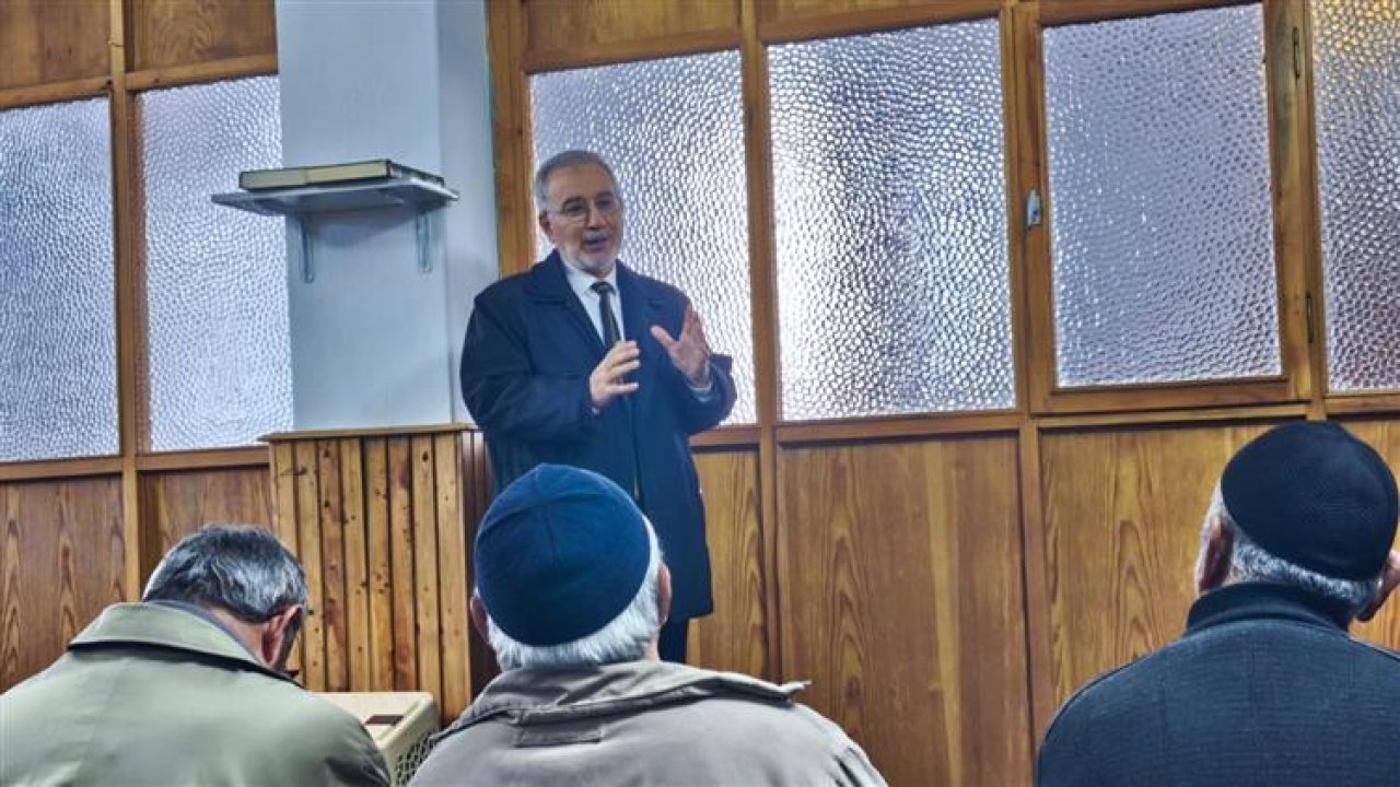 Karatay Müftüsü Halil Taş cemaatle buluştu! Öğle namazında önemli mesajlar!