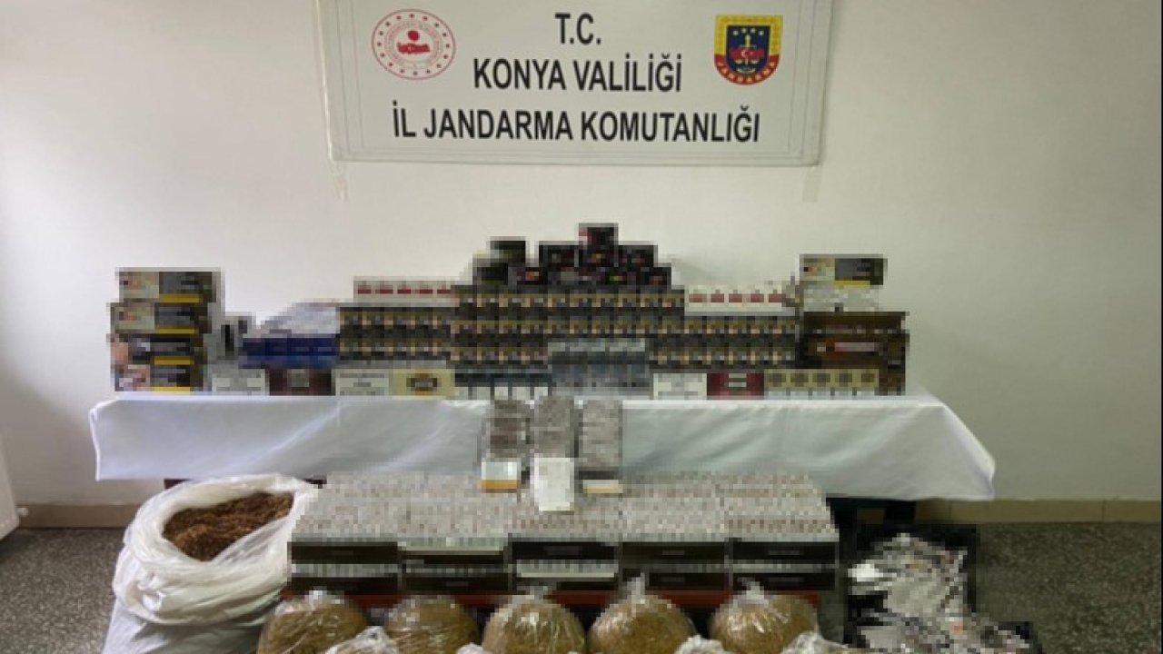 Konya’da kaçak tütün operasyonu: Jandarmadan Şok Baskın, 2 Gözaltı