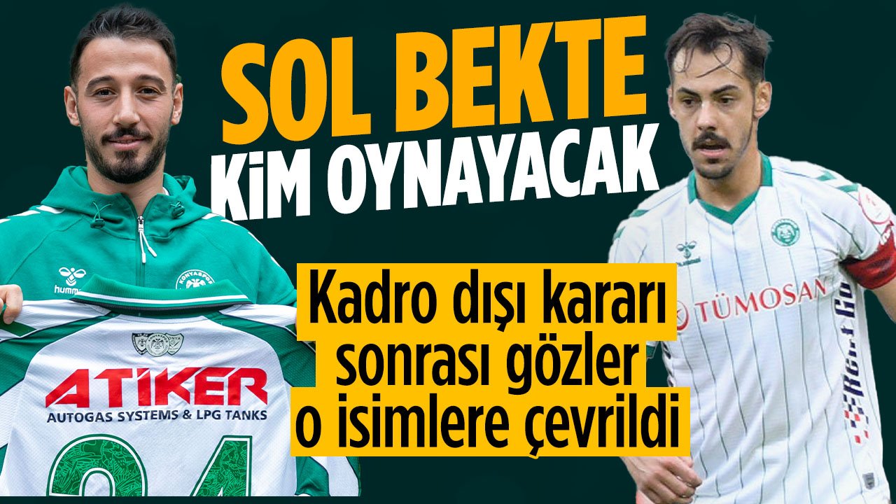 Konyaspor'da Guilherme'nin kadro dışı kalmasının ardından sol bekte kim oynayacak?