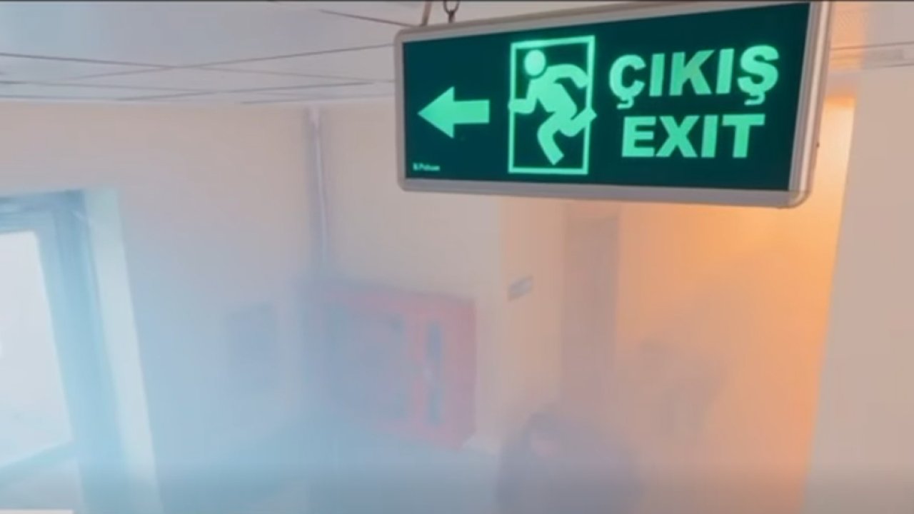 Konya’da yangın anında hayat kurtaran detay: Acil çıkış yollarına dikkat