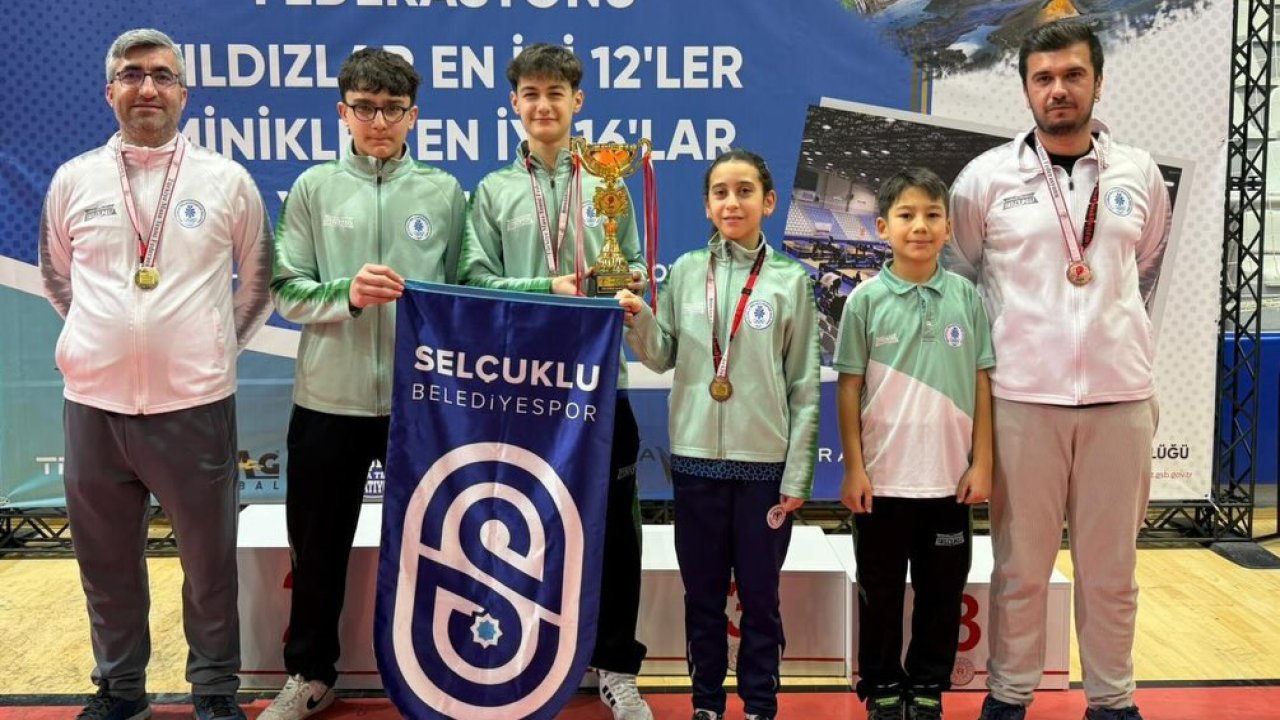 Selçuklu Belediyespor masa tenisinde Türkiye’yi salladı: 1 altın, 1 bronz madalya