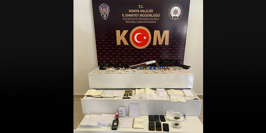 "Girdap" operasyonu kapsamında Konya'da 8 şüpheli yakalandı