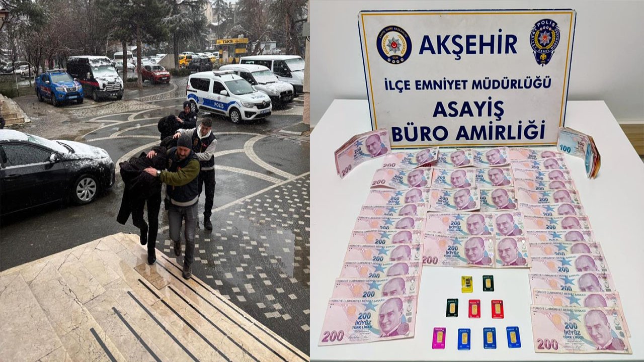 Konya'da sahte altın çetesine suçüstü! 3 şüpheli piyasaya sürmeden yakalandı!