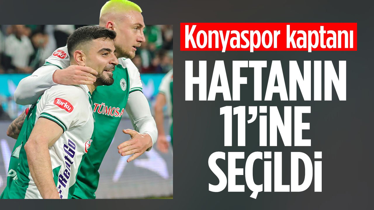 Konyaspor'un başarılı savunmacısı haftanın 11'inde