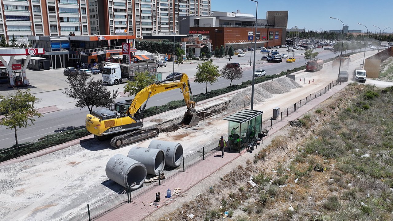 Konya’da Beyhekim Caddesi’nde kanalizasyon çalışması: Trafik tek şeride düşürülecek