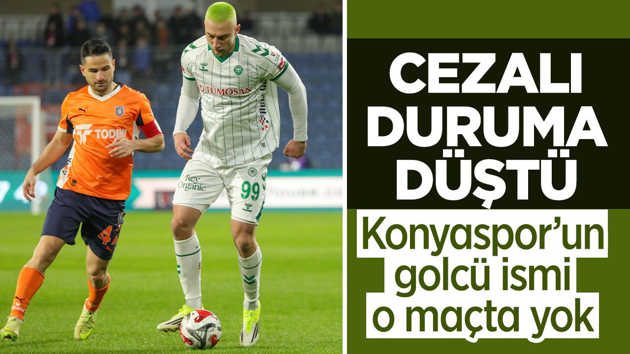 Konyaspor'un golcü ismi cezalı duruma düştü