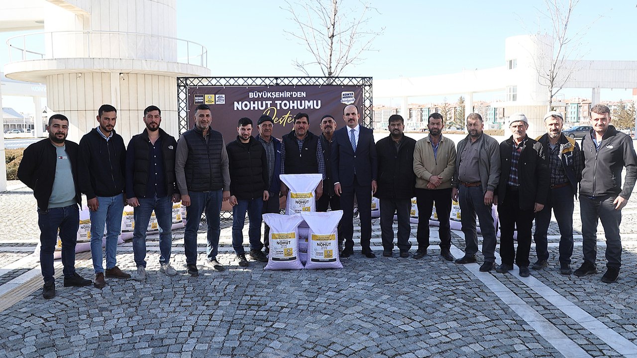 Başkan Altay duyurdu: 115 bin kilo nohut desteği! Konya’da susuz tarım hamlesi başladı