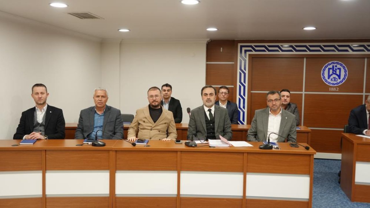 Konya Ticaret Odası Meclisinde kritik buluşma! Ankara’dan Konya’ya ekonomi mesajı!
