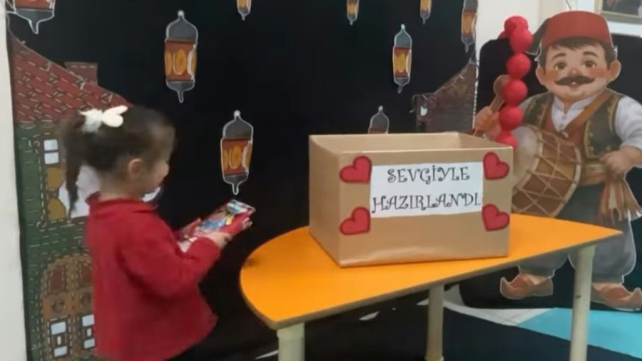 Konya’da minik yüreklerden büyük hareket! Anaokulu öğrencileri köy okulu için seferber oldu