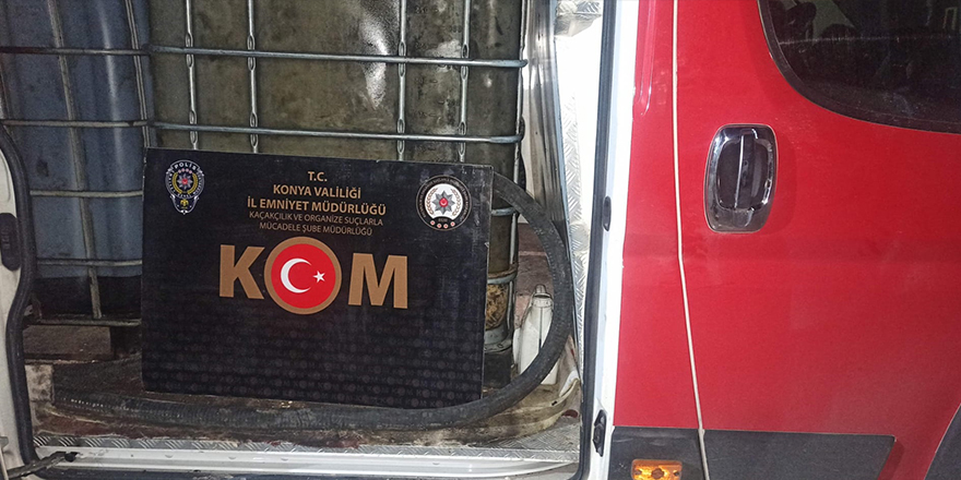 Konya'da 3 bin 265 litre kaçak akaryakıt ele geçirildi