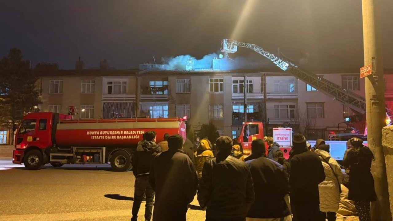 Sahur öncesi Konya’da korkutan yangın! Alevler bir anda yükseldi, mahalle sokağa döküldü