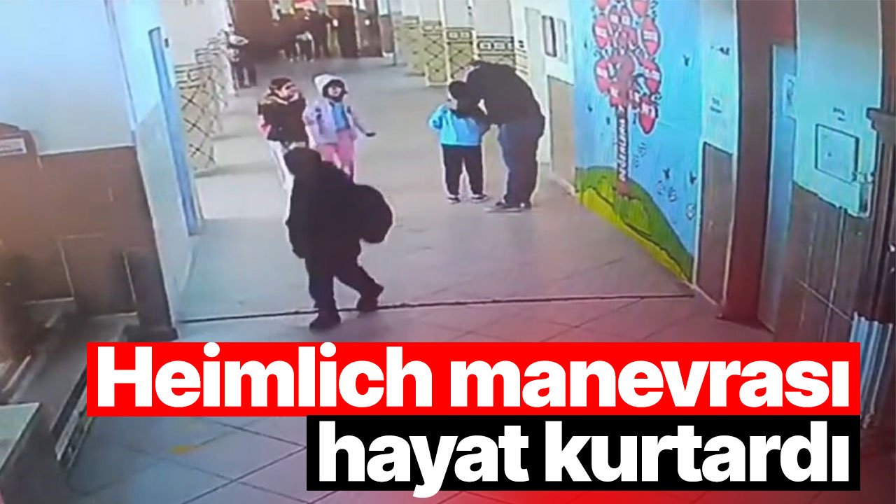 Nöbetçi öğretmen Heimlich manevrası ile öğrenciyi hayata döndürdü