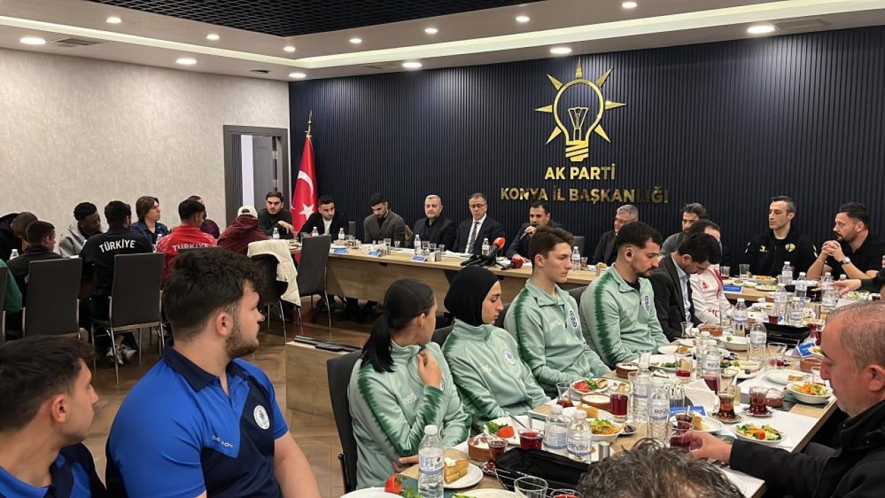AK Parti Konya İl Başkanlığı, spor camiasını iftarda buluşturdu
