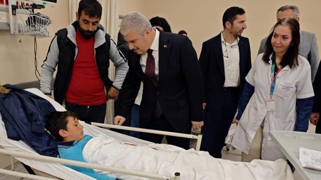 Konya Valisi İbrahim Akın yaralıları hastanede ziyaret etti