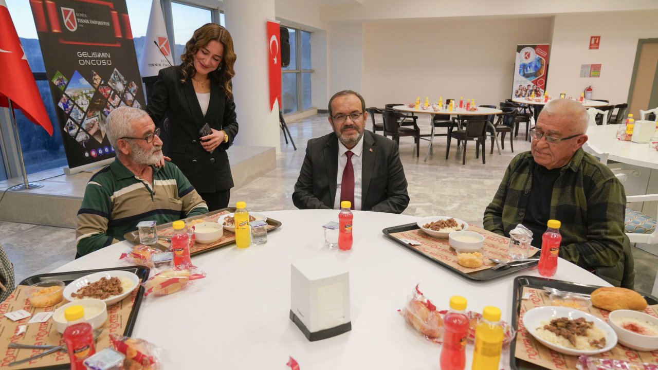 Konya Teknik Üniversitesi'nden Yaşlılar Haftası'nda anlamlı buluşma