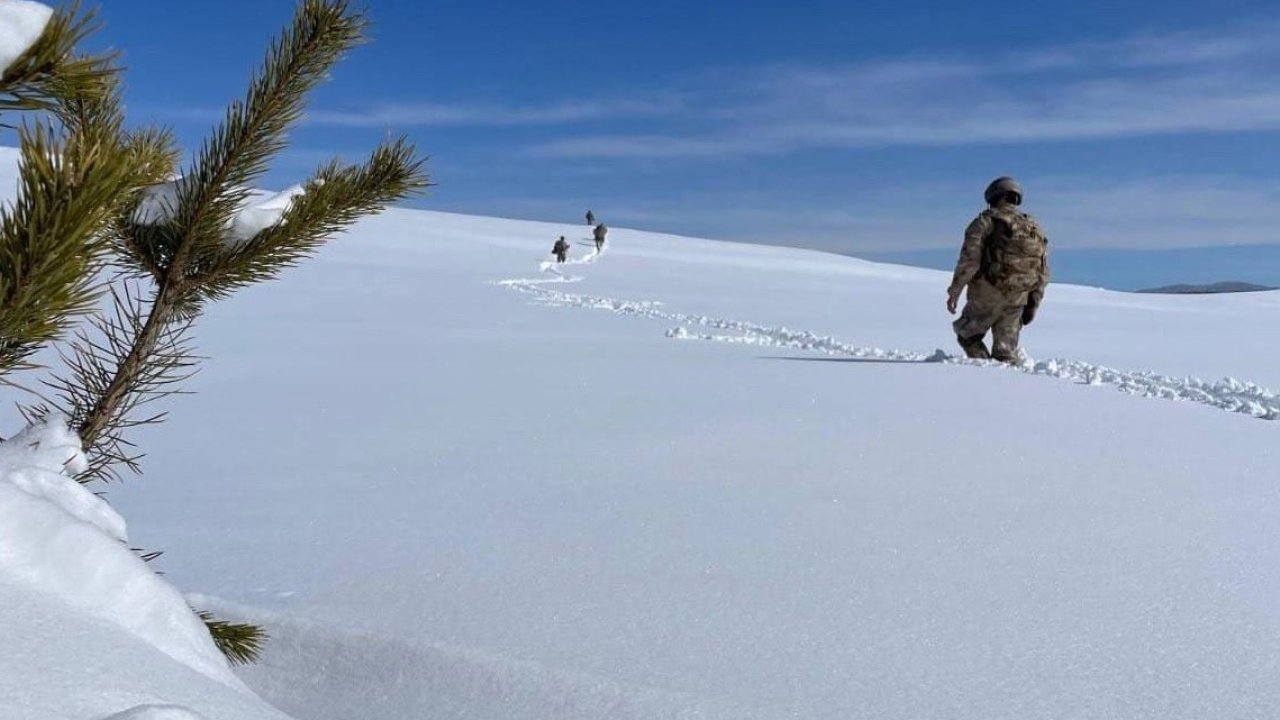 Jandarma ekipleri çığda arama kurtarma tatbikatı düzenlendi