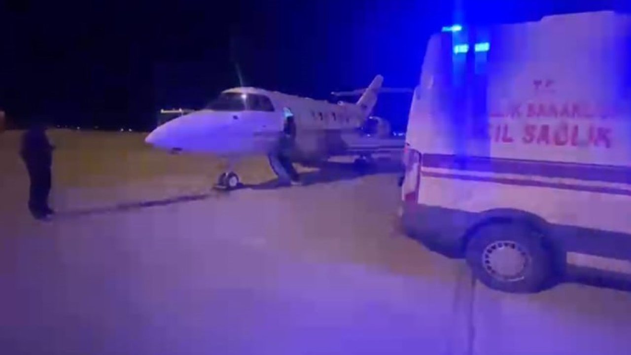 Dakikalarla yarış: Kalp hastası bebek uçak ambulansla Konya’ya gönderildi