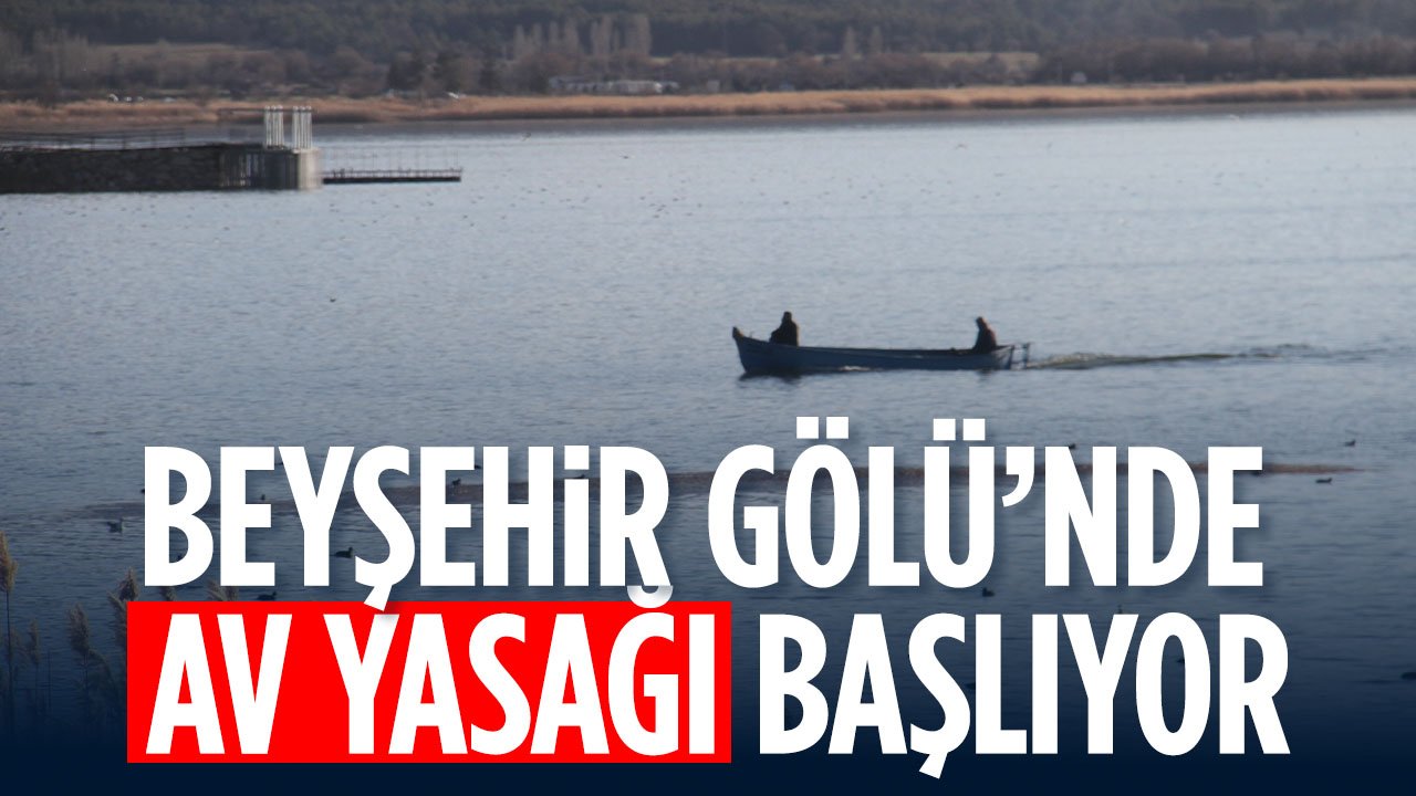 Konya'daki gölde av yasağı başlıyor