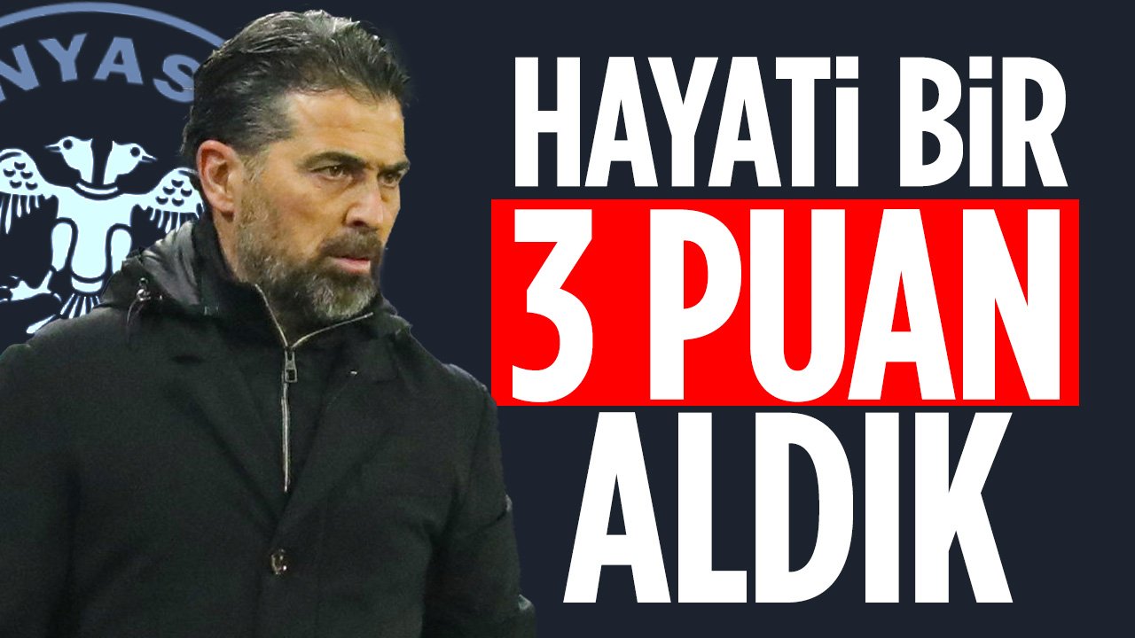 İlhan Palut: "Çok çetin yarıştayız bizim için hayati 3 puan aldık"