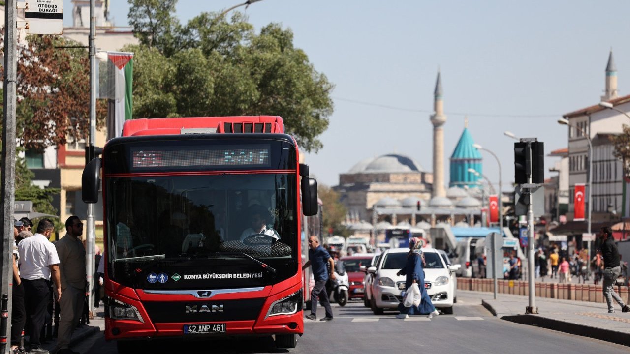 Konya’da bayram jestleri peş peşe! Ulaşım da otopark da ücretsiz olacak
