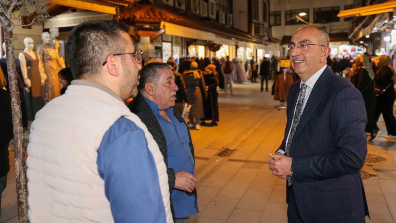 Başkan Kavuş’tan sürpriz ziyaret: Bayram öncesi Bedesten doldu taştı