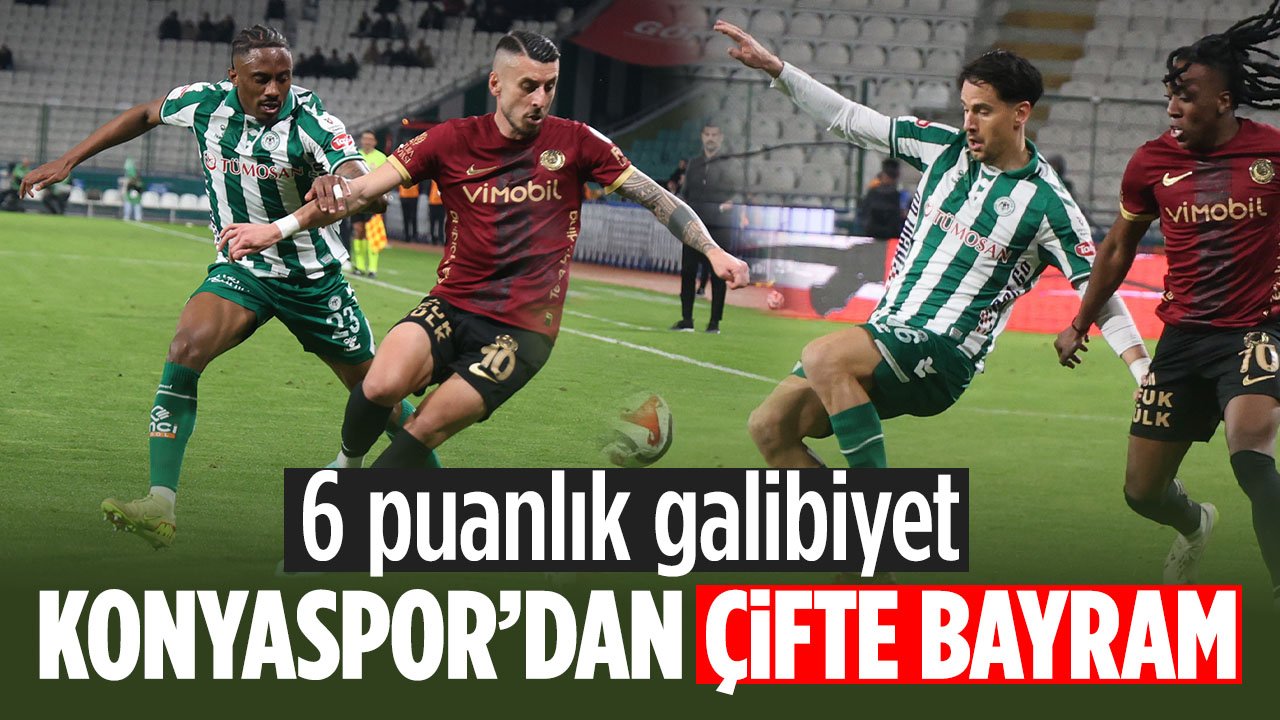 Konyaspor'dan çifte bayram! 6 puanlık galibiyet