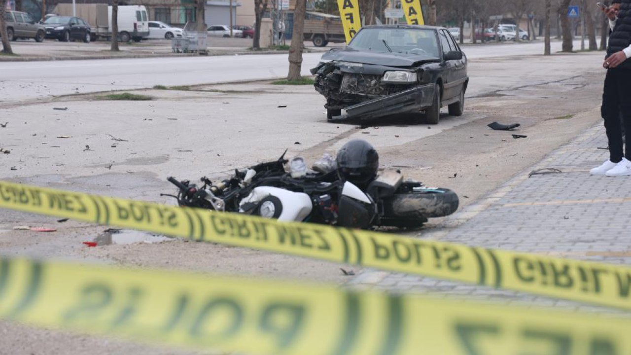 Bayram günü dehşet! Konya’da otomobil motosikleti biçti