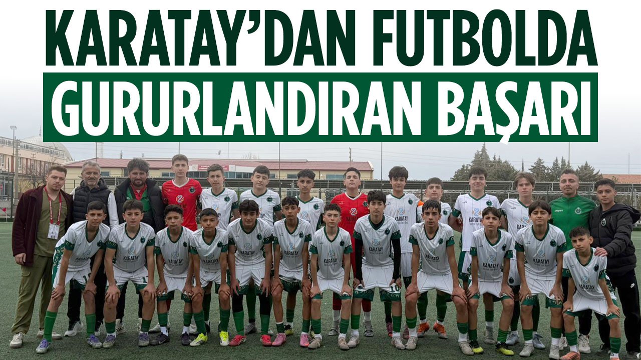 Karatay futbol takımlarından önemli başarı! Namağlup play-off'ta