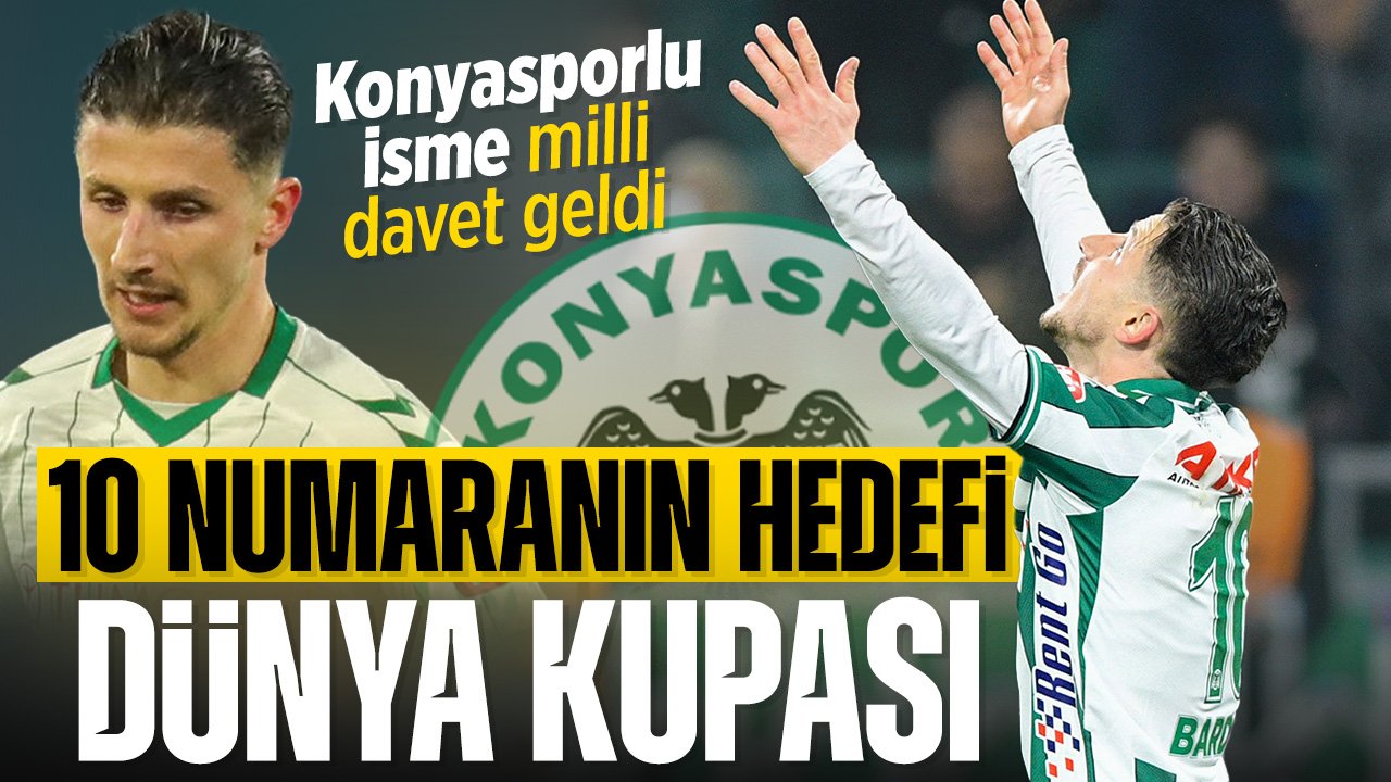 Konyaspor 10 numarasının hedefi Dünya Kupası