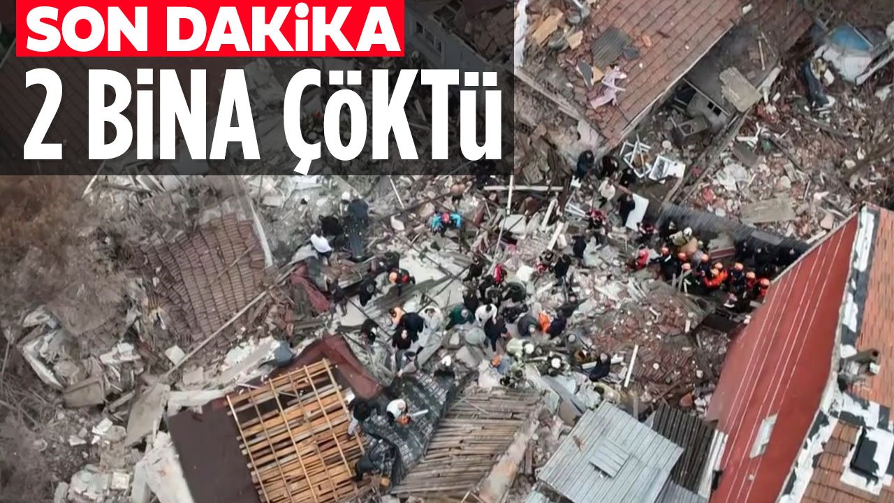 Son dakika: İstanbul Fatih'te 2 gecekondu çöktü