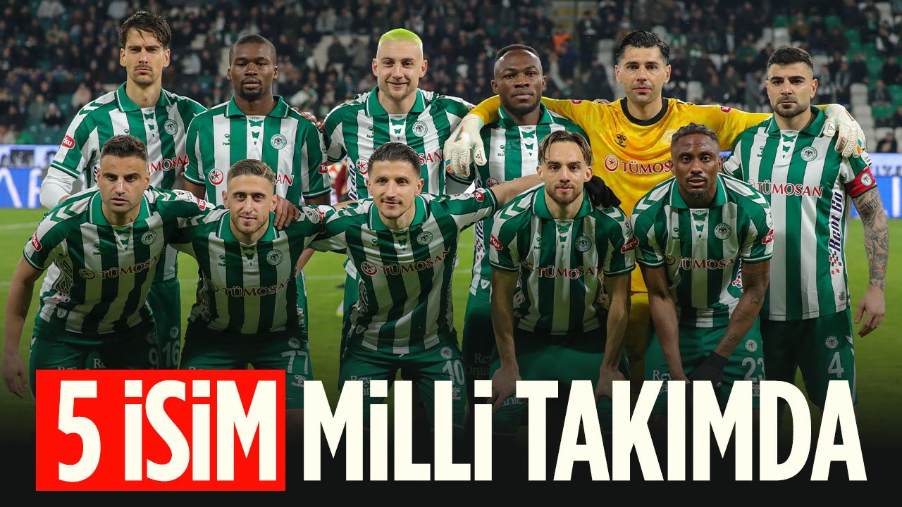 Konyaspor'dan 5 isme milli davet geldi