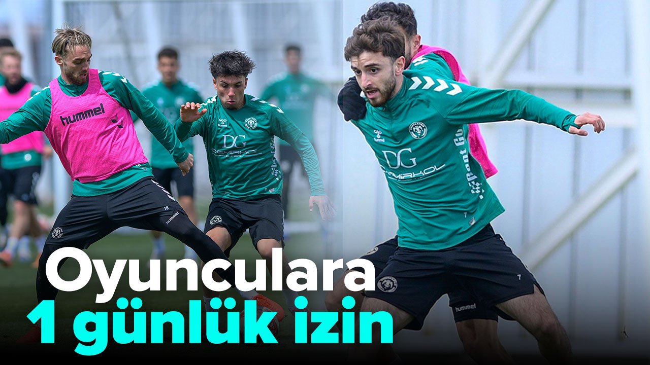 Konyaspor'da hazırlıklar sürüyor: 1 günlük izin verildi