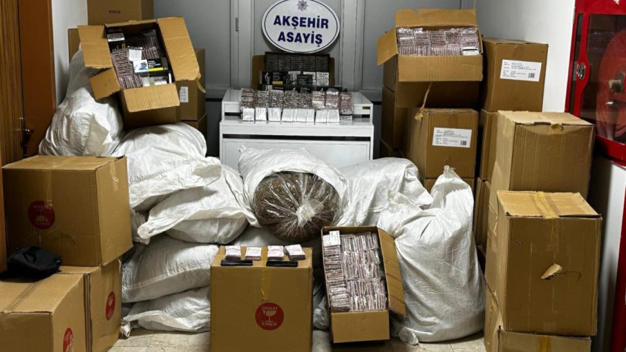 Akşehir’de kaçak tütün operasyonu