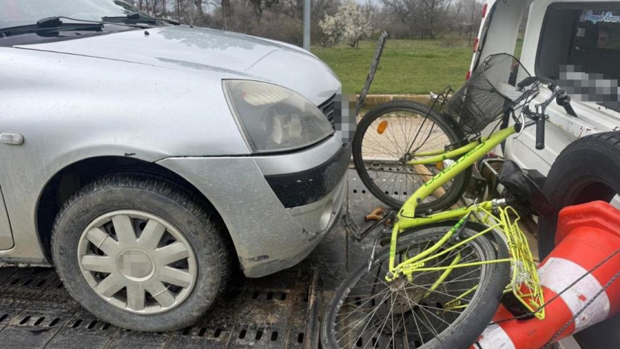 Konya yolu’nda feci kaza! 83 yaşındaki bisikletli hayat mücadelesi veriyor