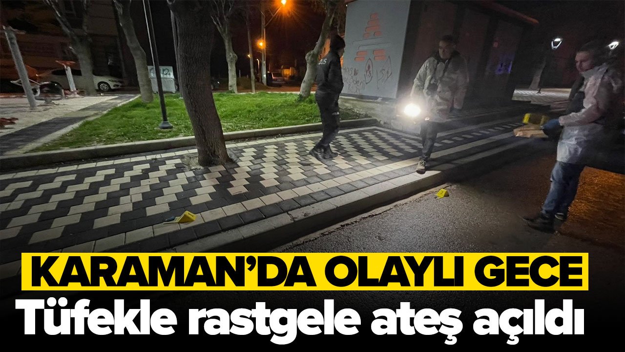 Karaman'da olaylı gece: Saçmalar otomobille binaya isabet etti