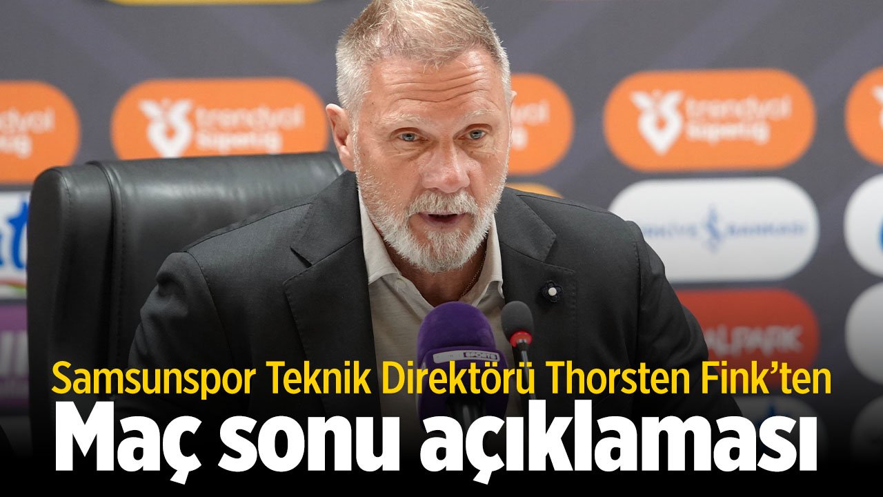 Samsunspor Teknik Direktörü Fink Konyaspor maçının ardından hedeflerini açıkladı